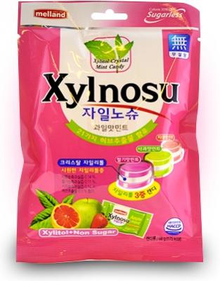 Леденцовая карамель Melland XYLNOSU FRUIT ASTD CANDY 68 грамм