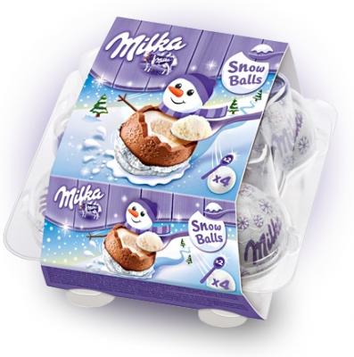 Шоколадные шары Milka Snow Balls 112 грамм