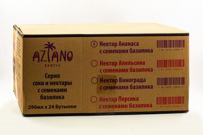 Нектар Aziano Pineapple with Basil Seed (Азиано Ананас с семенами базилика) 290 мл