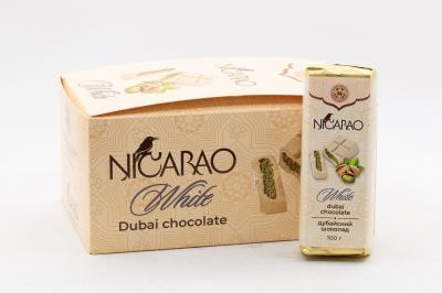 Дубайский шоколад белый NICARAO (Россия) 100г